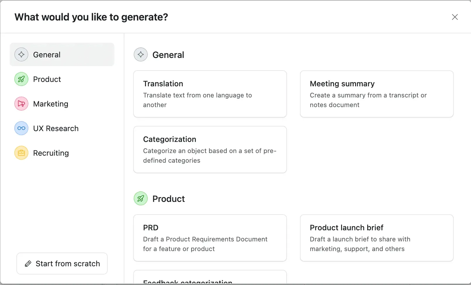 Pre defined Airtable prompts